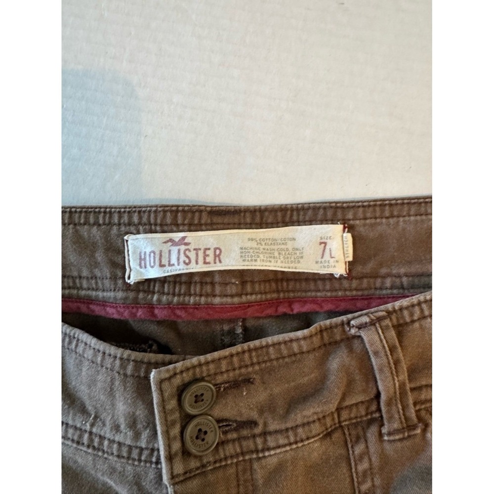 Vintage Y2K 90s Hollister Flare Pants Size 7 Long Low Rise Festival Coachella - Picture 5 of 6